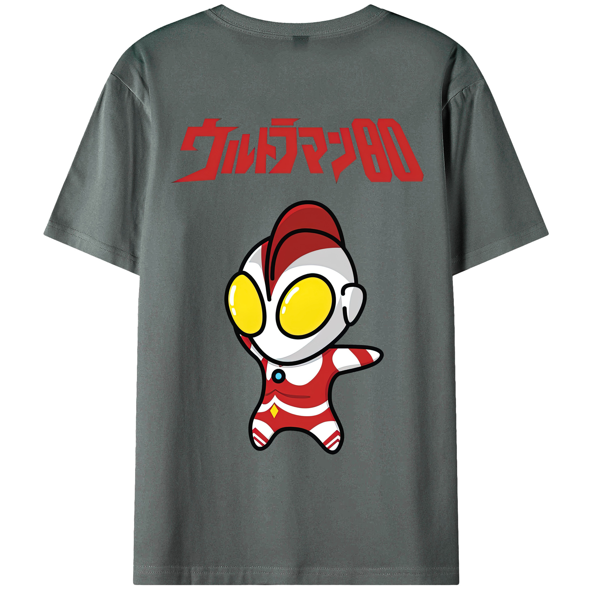 （画像用） ウルトラマン Ultraman 綿100％ メンズ半袖Tシャツ（バックプリント） 通気性